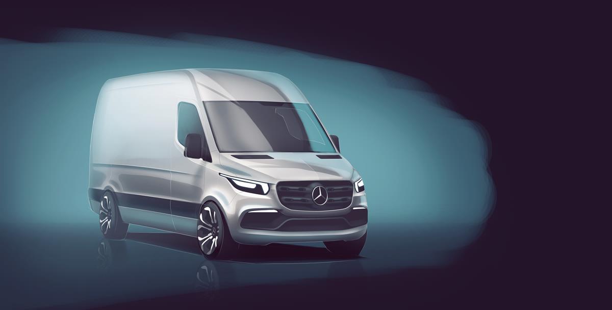 Mercedes-Benz Vans enthüllt erste Details zum neuen Sprinter