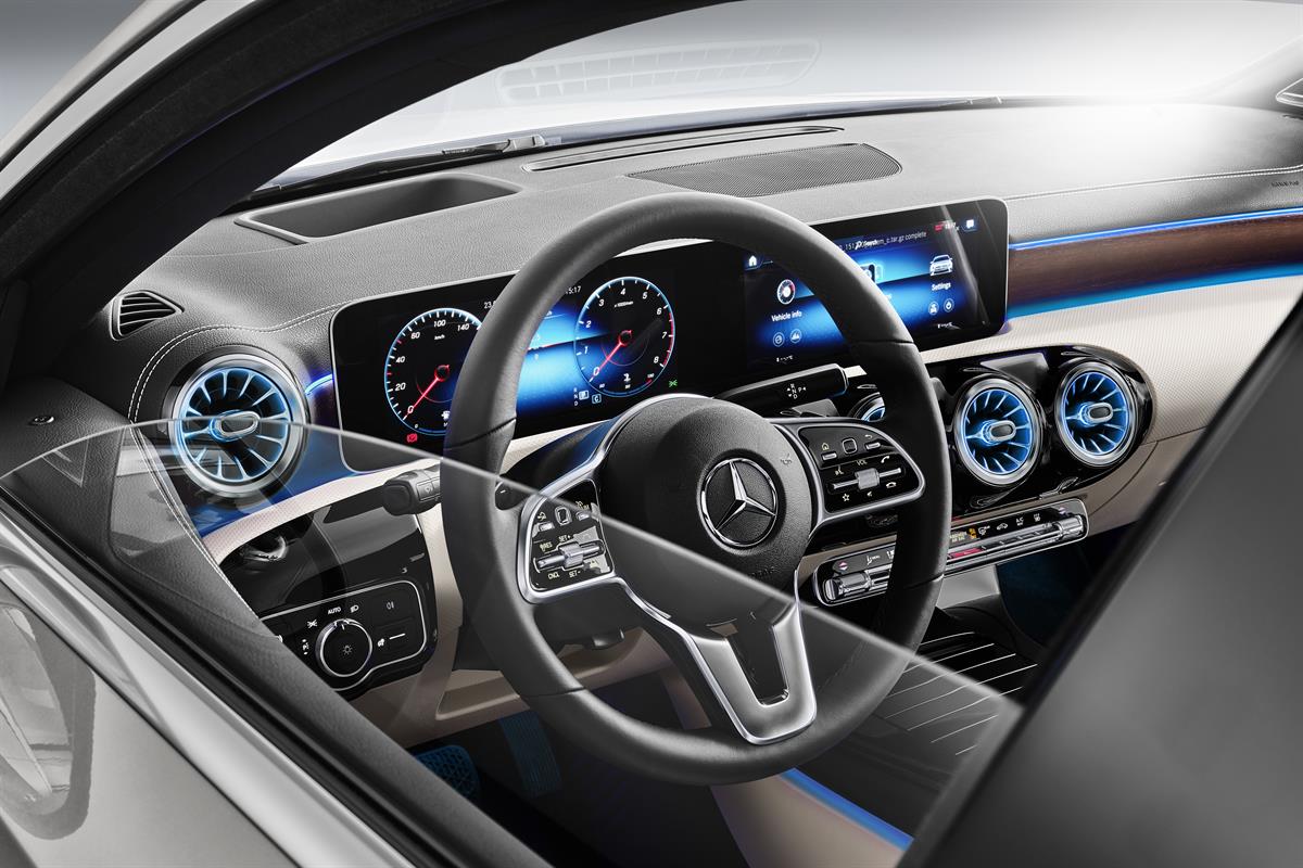 Die neue Mercedes-Benz A-Klasse Limousine Interieur