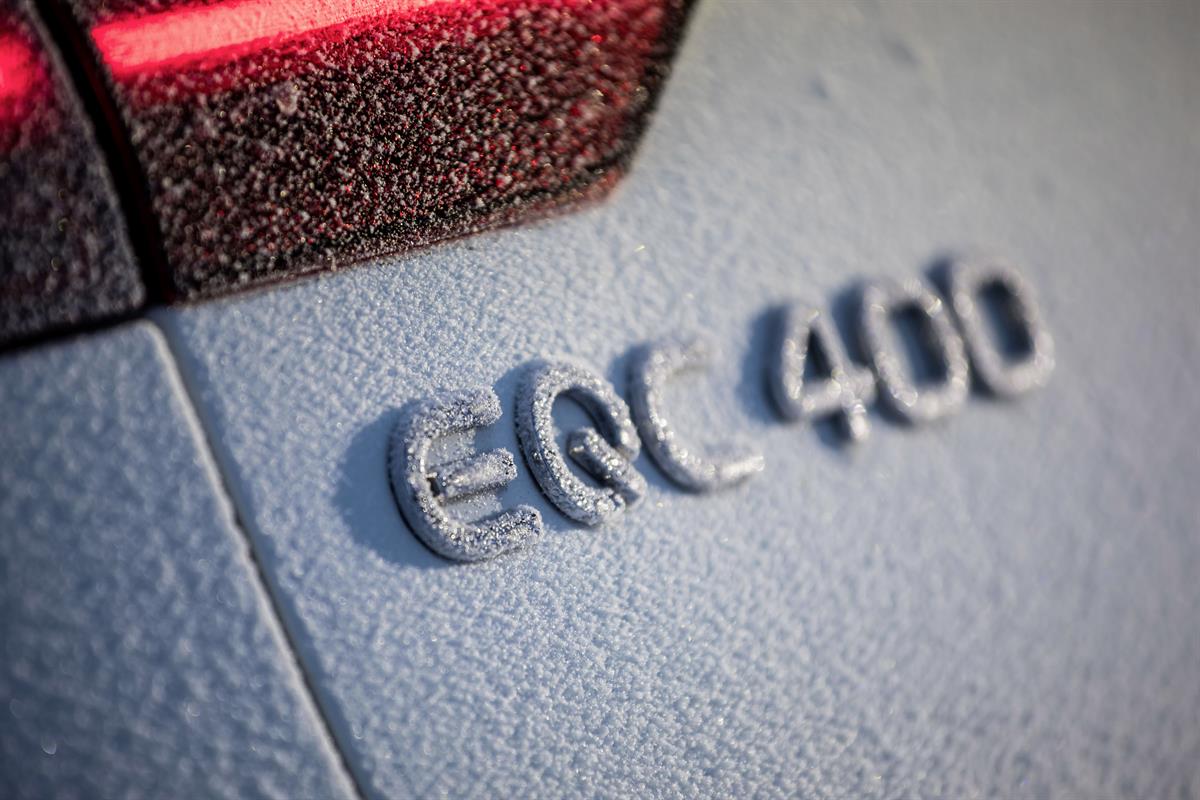 EQC on Ice: Elektrisch auf Eis: Wintererprobung des EQC 