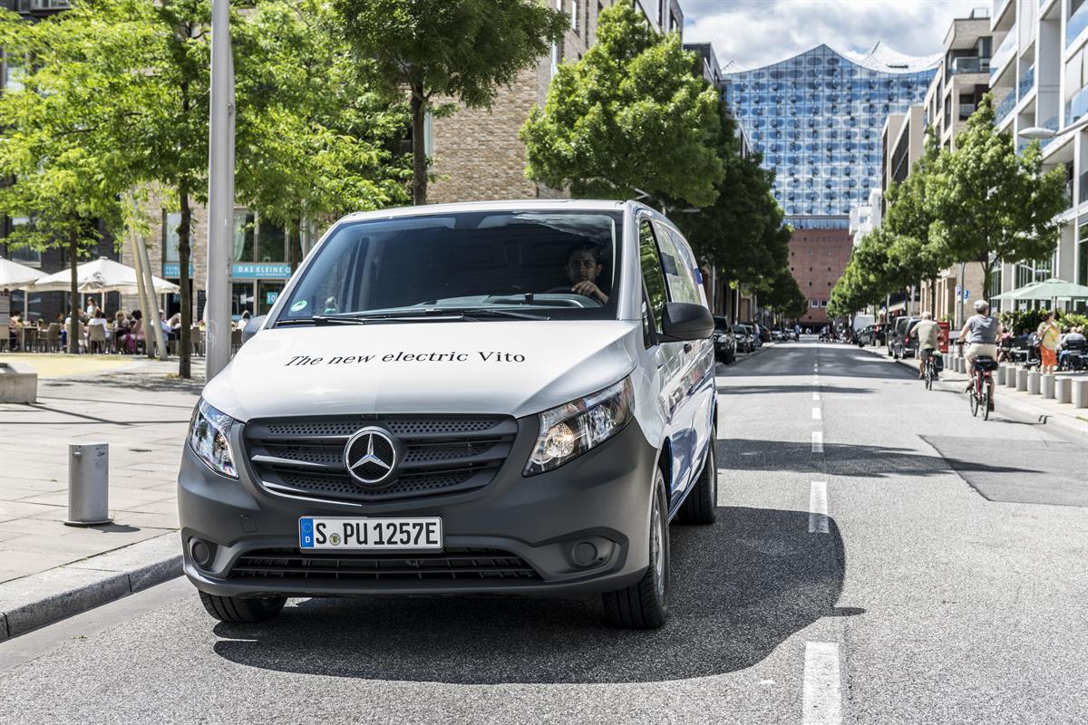 Mercedes-Benz eVito fit fuer den urbanen Einsatz