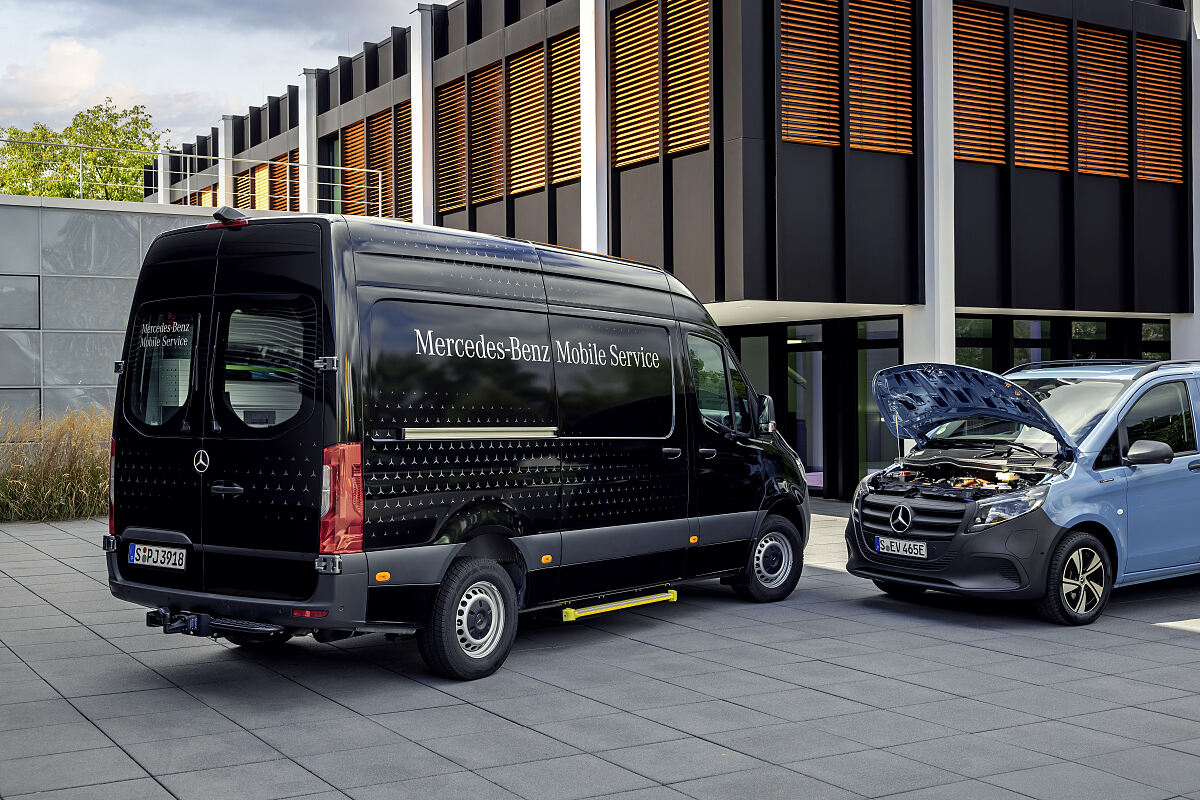 Mercedes-Benz Vans bringt die Werkstatt zum Kunden 