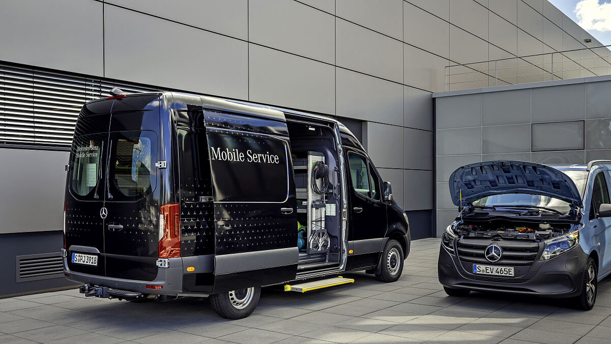 Mercedes-Benz Vans bringt die Werkstatt zum Kunden 