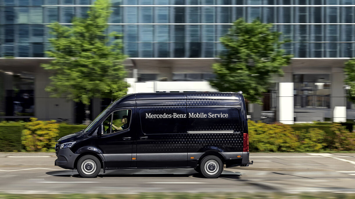 Mercedes-Benz Vans bringt die Werkstatt zum Kunden 