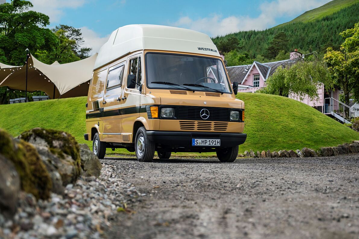 Sonderexponat des ersten Marco Polo im Mercedes Benz Museum 