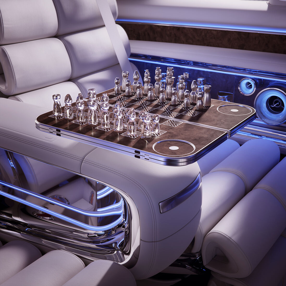 Wegweisend in eine neue Ära: Der Vision V gibt einen Ausblick auf das künftige Top-End-Modell „Mercedes-Benz VLS“